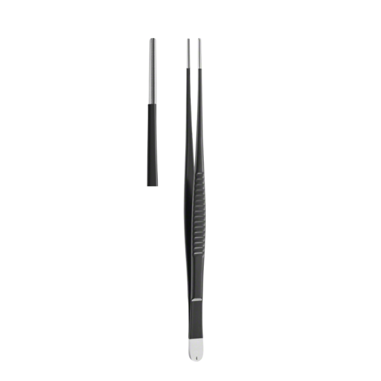 ATRAUMATA® Monopolar Dissecting Forceps, straight, 240 mm (9 1/2″), jaw width: 2.10 mm, jaw: toothing DE BAKEY