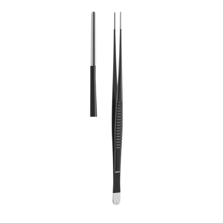 ATRAUMATA® Monopolar Dissecting Forceps, Straight, 300 mm (12″), 2.10 mm Jaw Width, De Bakey Toothing