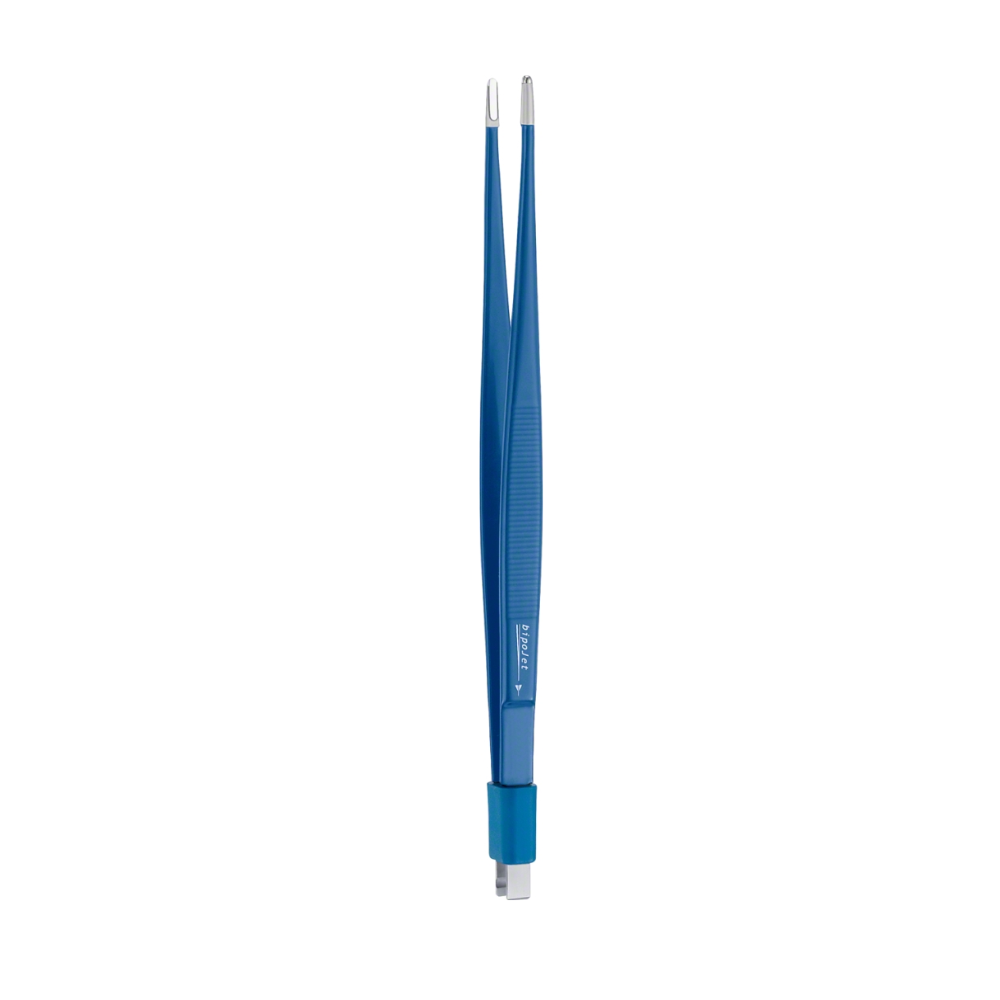 BipoJET® Bipolar Dissecting Forceps, Straight, 200 mm (7 7/8″), Partly Insulated Tip