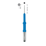 Monopolar Needle Electrode, Straight, 60 mm (2 3/8″), Short Shaft, Ø 4 mm, Needle Diameter 1 mm, Working Length 16 mm