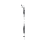 Monopolar Connecting Cable, 3.5 m, Plug Ø 4 mm, Socket Ø 5 mm, Compatible with Erbe T Units