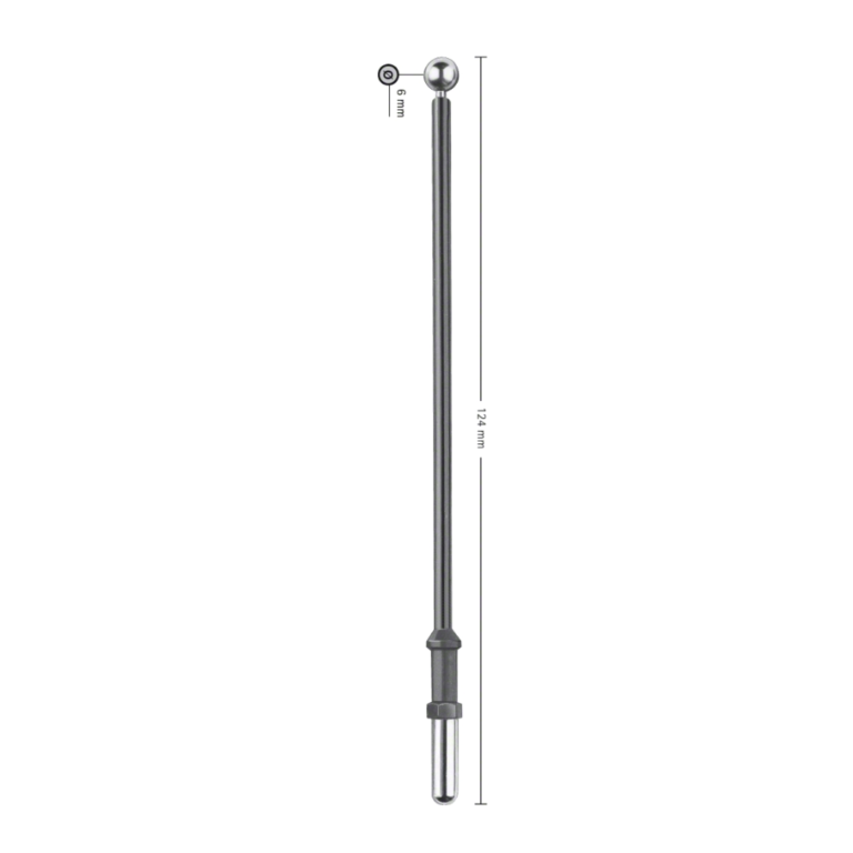 Ball Electrode, Monopolar, Straight, 125 mm (5″), Long Shaft, Ø 4 mm, Ø Ball 6 mm, Insulated