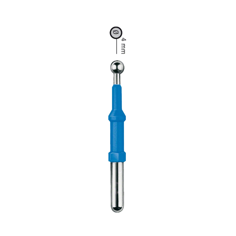 RHG-00655 Ball Electrode, Monopolar, Straight, 50 mm (2″), Short Shaft, Ø 4 mm, Ø Ball 4 mm, Insulated
