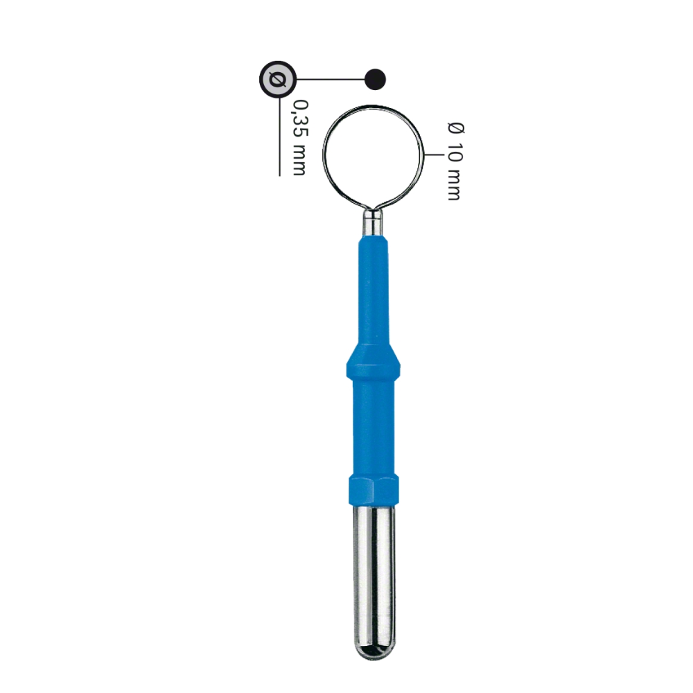 Electrode Handle, Monopolar, Straight, 3.50 m (14″), Ø 4 mm, Without Finger Pushbutton