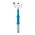 Loop Electrode, Monopolar, Straight, 50 mm (2"), Short Shaft, Ø 4 mm, Ø Loop 5 mm, Insulated